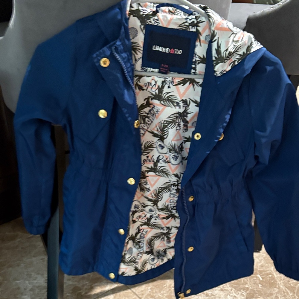 Limited Too Navy Raincoat for Kids